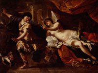 GG 706  GG 706, Francesco Solimena (1657-1747), Josef flieht vor der Frau des Potiphar, Leinwand, 152 x 204 cm : Biblische Themen